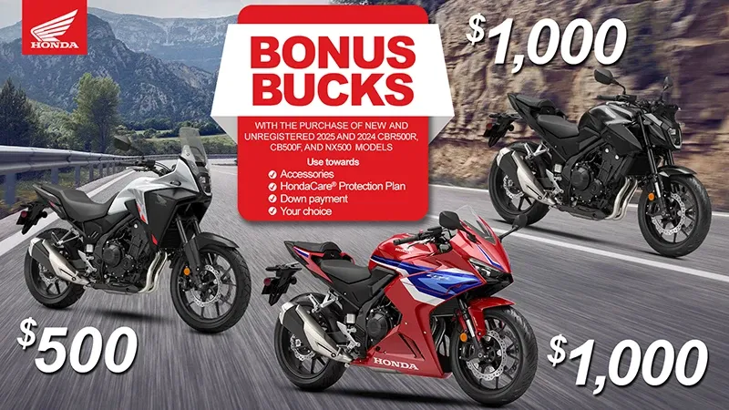 You are currently viewing Honda – Up To $1000 Bonus Bucks
