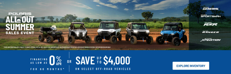Polaris UTVs and ATVs on sale up to $4000 Off Select 2026 Off-Road Vehicles