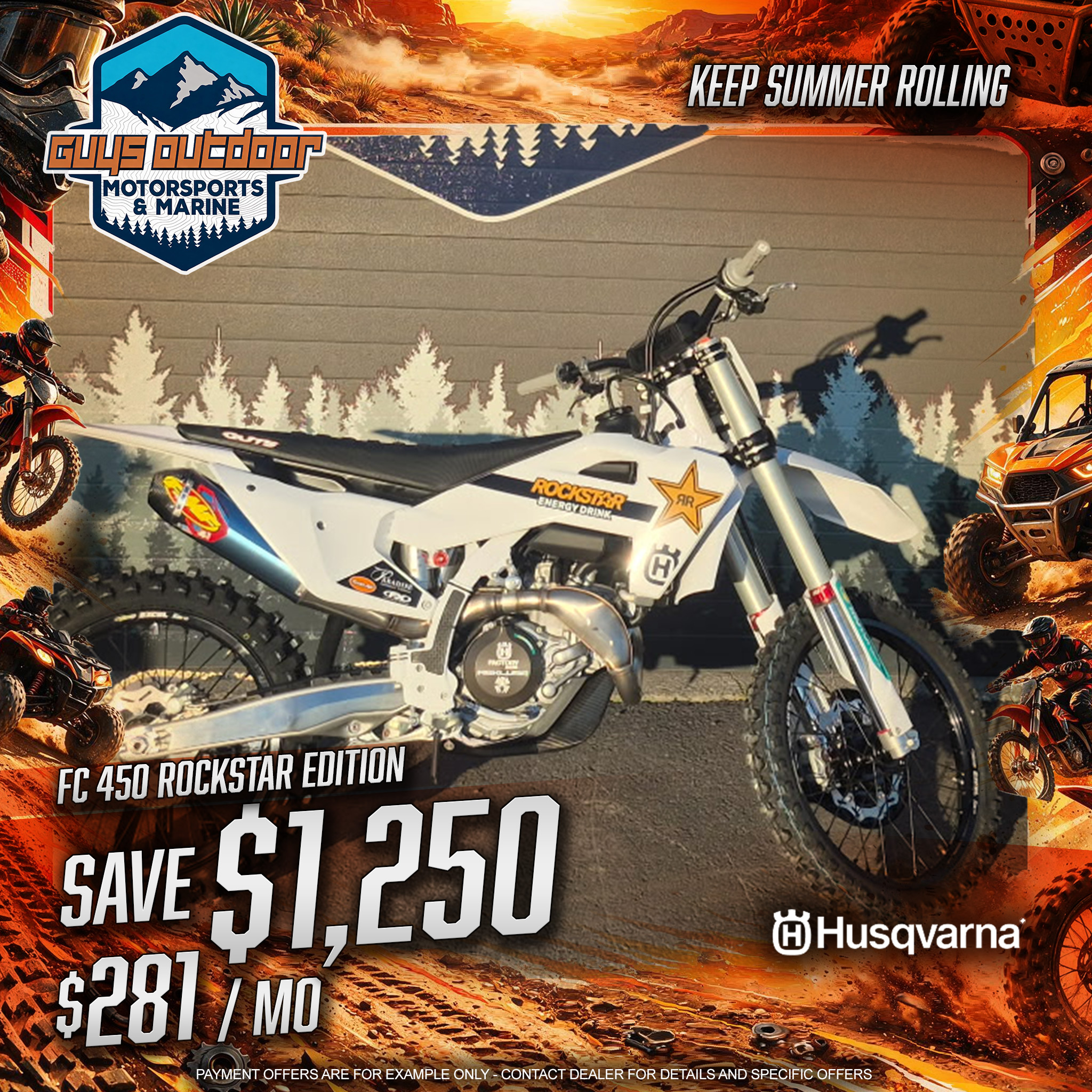 2026 Husqvarna FC 450 Factory Edition Off Road Motorcycle