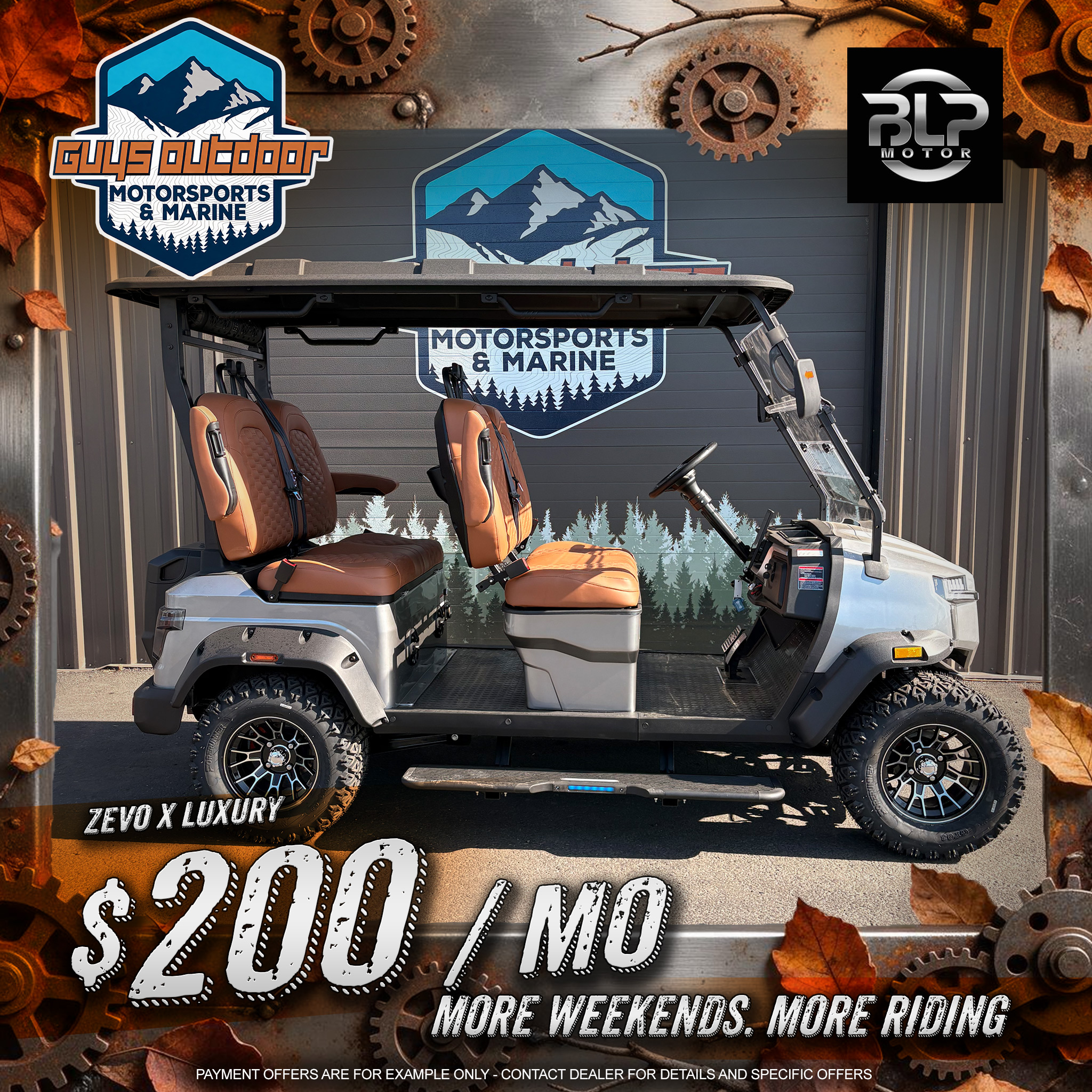 2026 BLP Motor Zevo X Golf Cart