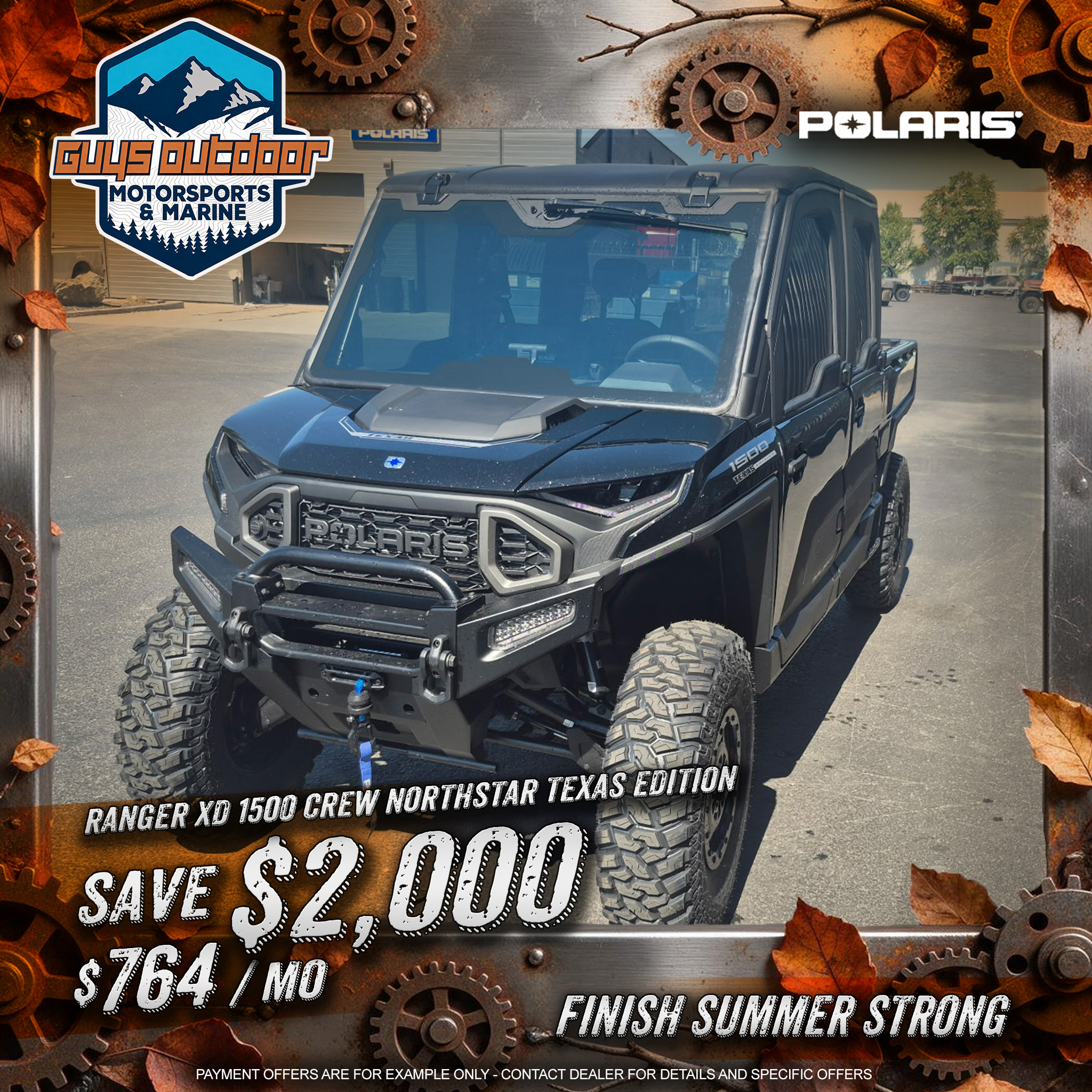 2026 Polaris RANGER CREW XD 1500 NorthStar Texas Edition UTILITY VEHICLE